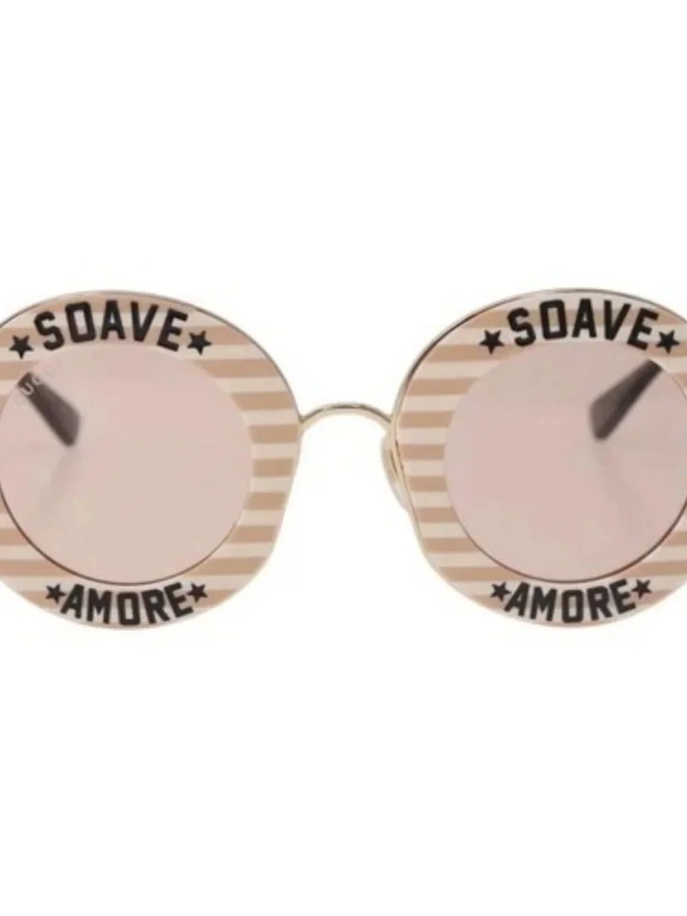 GUCCI Sunglasses metal Brown Auth 189575M